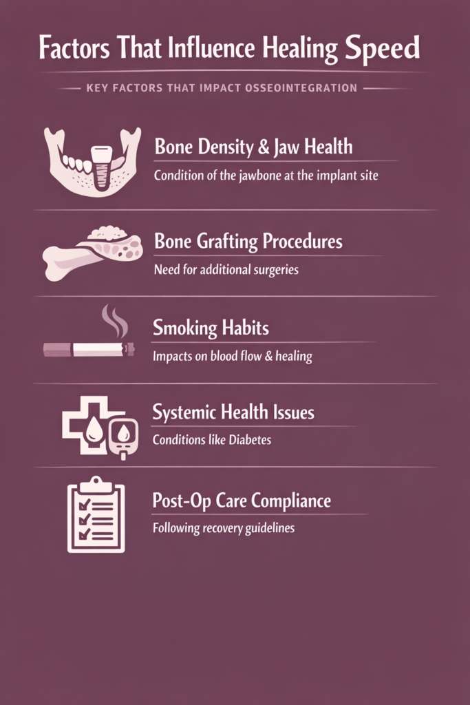 factors that influence healing speed